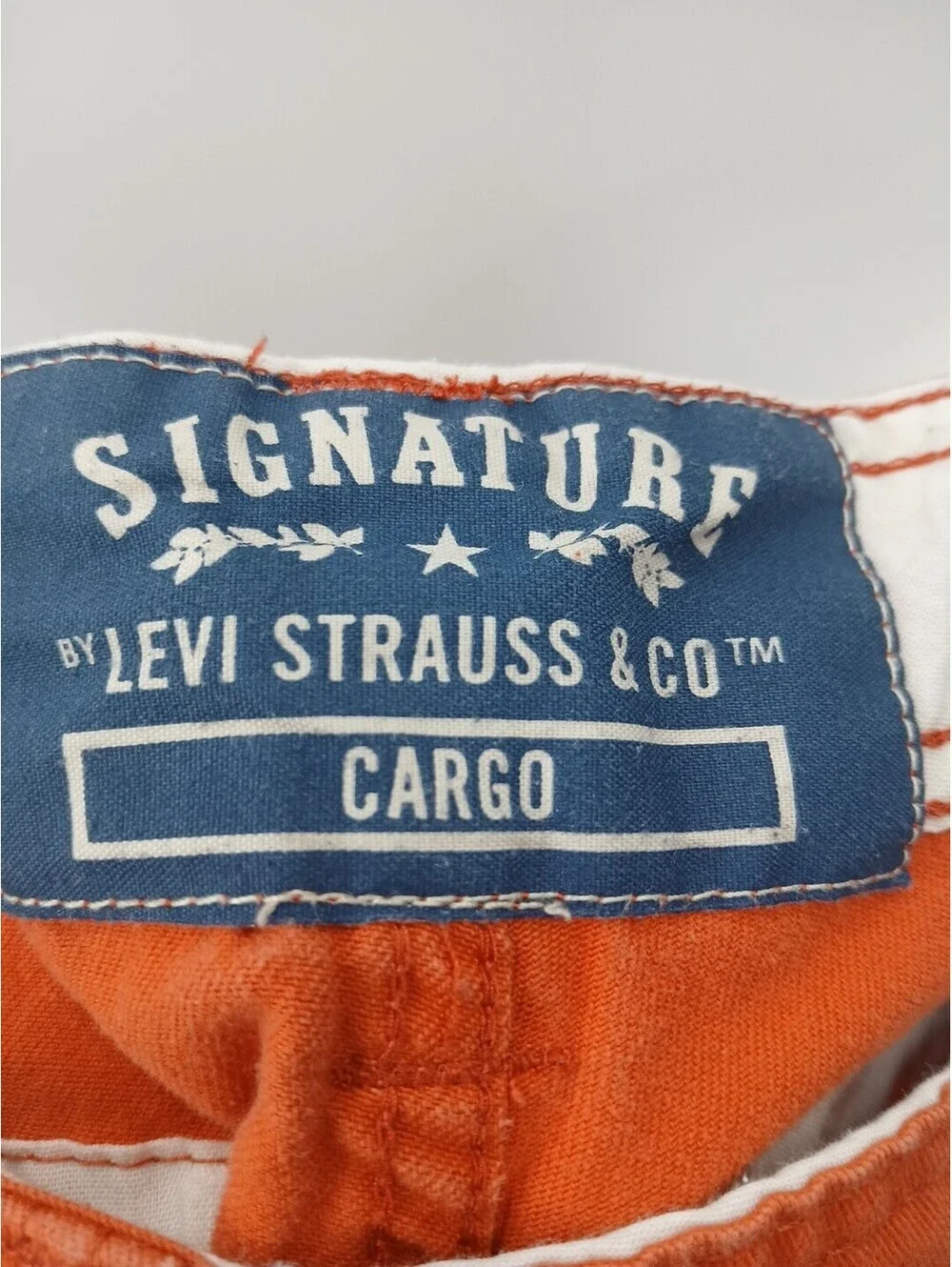 Levi Strauss Cargo Shorts Mens 30 Orange Casual Outdoor Western Utility Levi's